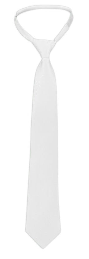 HENRY equestrian - Equitheme - Ανδρική γραβάτα με λάστιχο Trevira λευκό