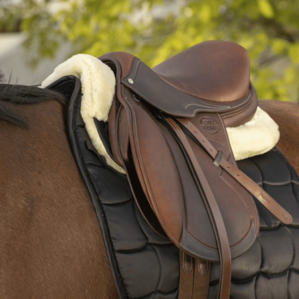 HENRY equestrian - Equitheme - Half pad Teddy μαύρο