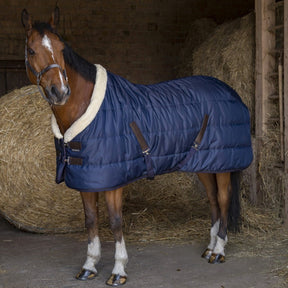 HENRY equestrian - Equitheme - Κουβέρτα στάβλου Teddy - navy