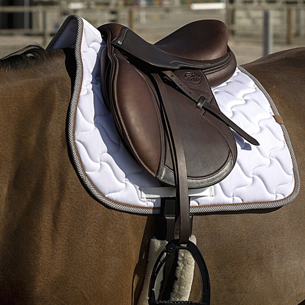 HENRY equestrian - Equitheme - Υπόσαγμα dressage Tweedy - λευκό