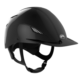 HENRY equestrian - GPA - Κράνος Easy Speed Air Hybrid - γυαλιστερό μαύρο