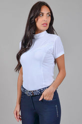 HENRY equestrian - Harcour - Γυναικείο κοντομάνικο μπλουζάκι αγώνων Evita λευκό