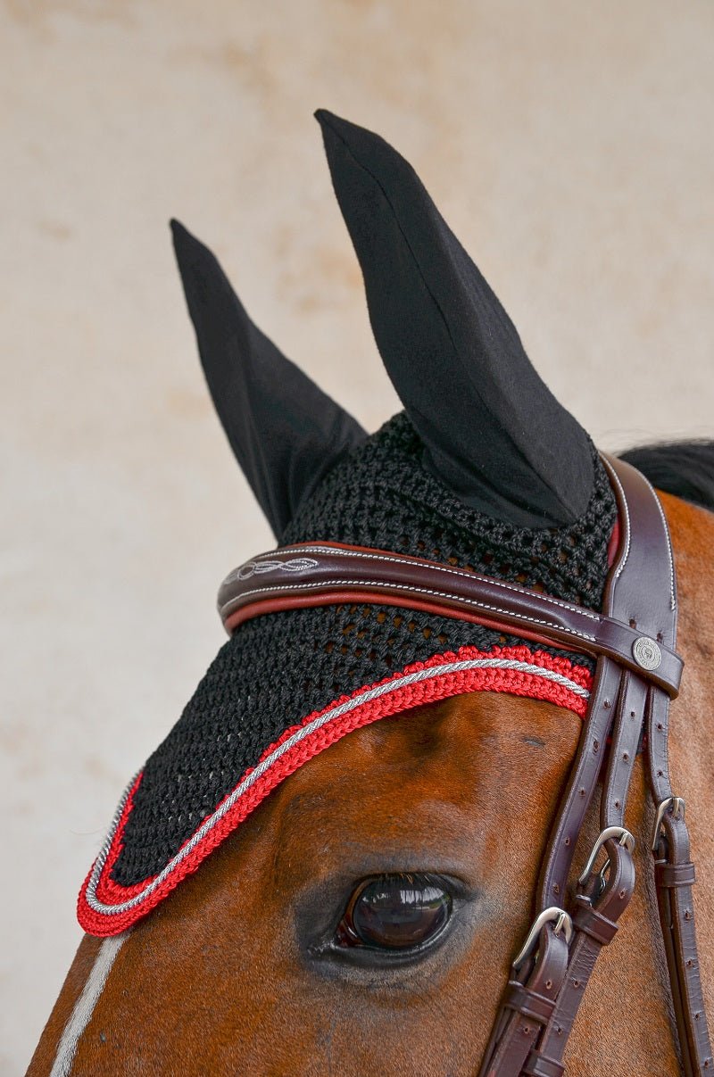 HENRY equestrian - Harcour - Σετ υποσάγμα Chantilly και σκουφάκι Diamant μαύρο