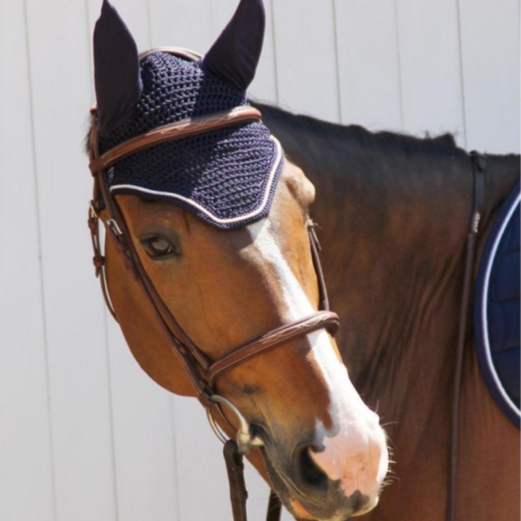 HENRY equestrian - Harcour - Σετ υπόσαγμα Chantilly και σκουφάκι Diamant navy