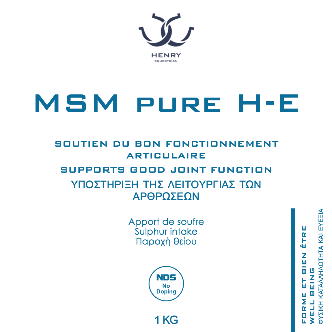 HENRY equestrian - HENRY equestrian - Συμπλήρωμα διατροφής MSM pure H-E 1 kg