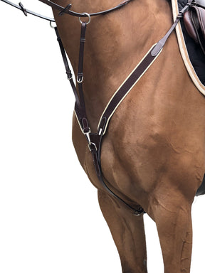 HENRY equestrian - Jump'In - Ελαστικό προστερνίδιο + μαρτινγκάλα One καφέ
