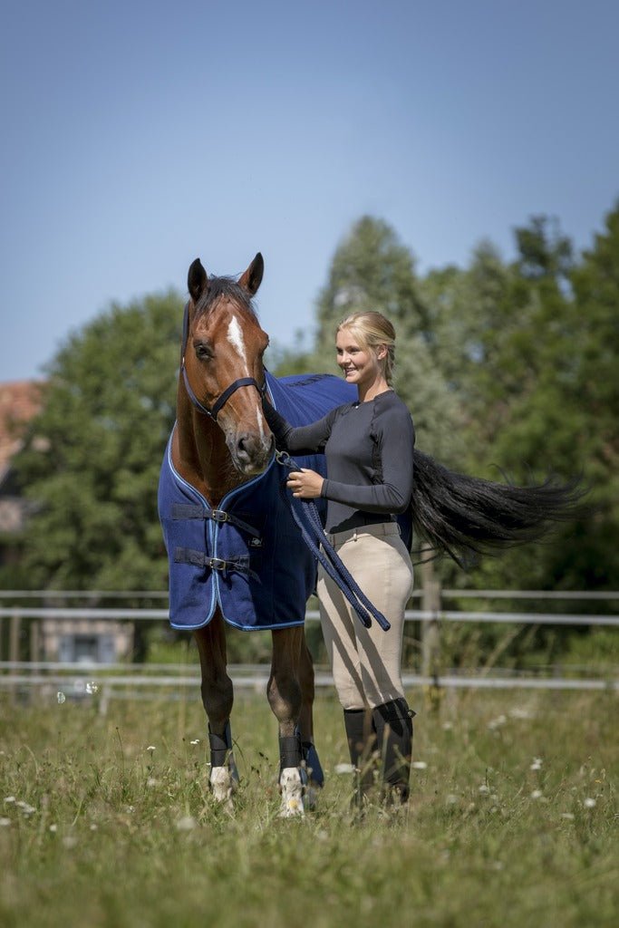 HENRY equestrian - Riding World - Καπίστρι με σχοινί navy